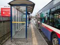 Autobus na przystanku w Bydgoszczy