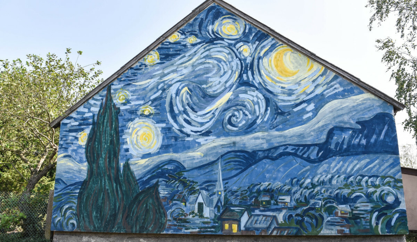 Mural w Brzózkach
