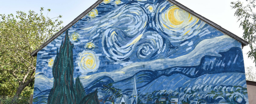 Mural w Brzózkach
