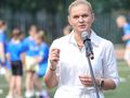 Barbara Nowacka podczas konferencji prasowej