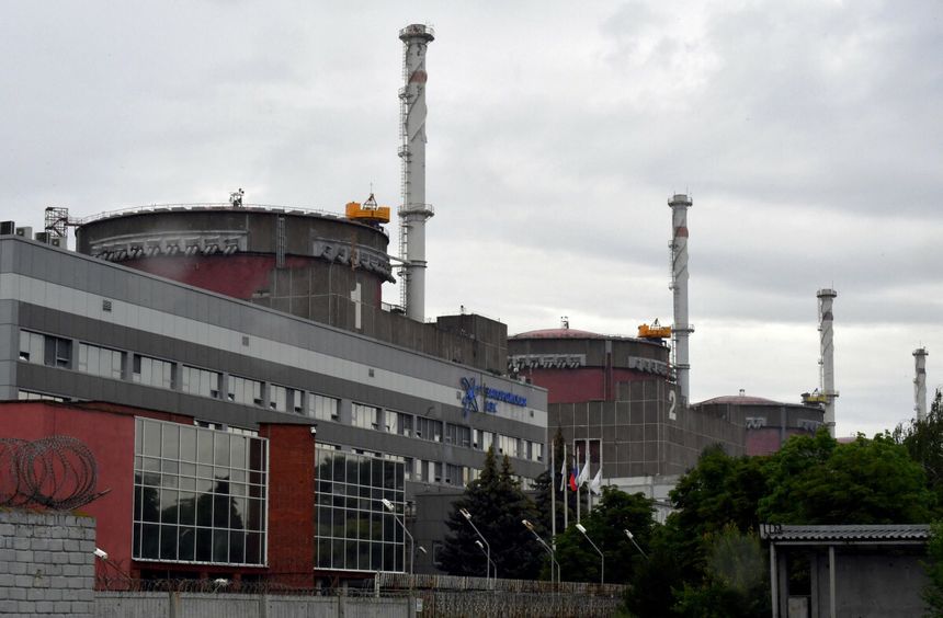 Atak ukraińskich dronów na Zaporoską Elektrownię Atomową