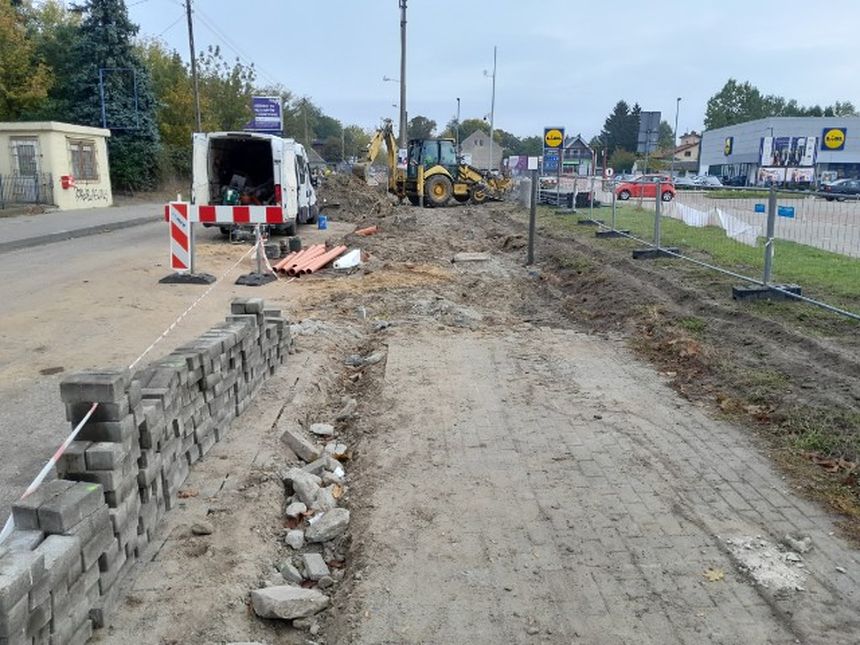Budowa lewoskrętu przy ul. Poznańskiej w Toruniu