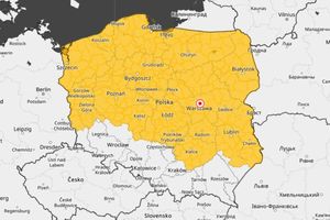 Mapa ostrzeżeń IMGW