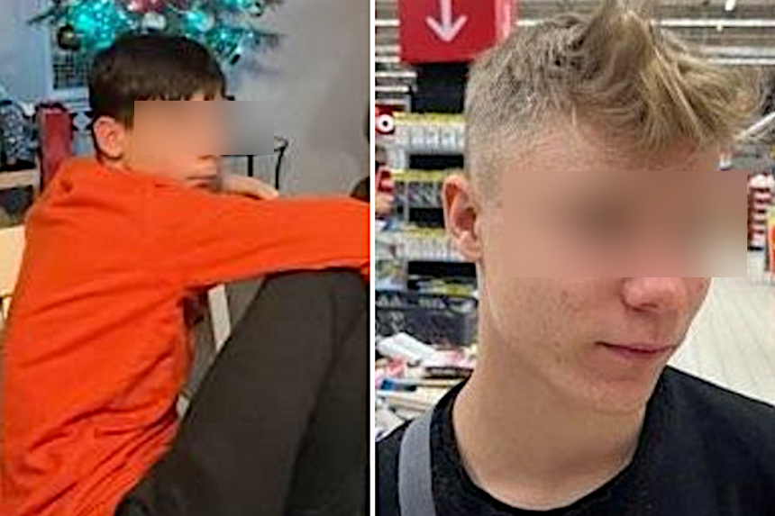 zaginieni: Mateusz (od lewej) i Daniel Bełdycki (z prawej)