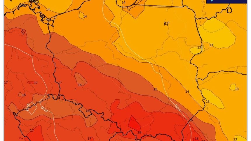 Pogodowa mapa Polski