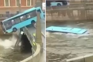 Rosja autobus wpadł do rzeki