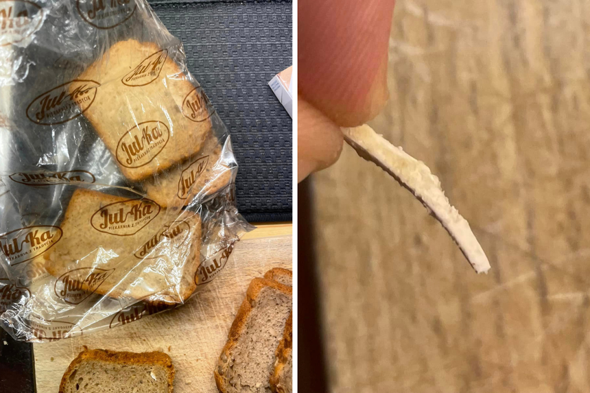 Chleb z silikonem w środku