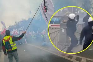 Protest w Warszawie, policjant ukarany