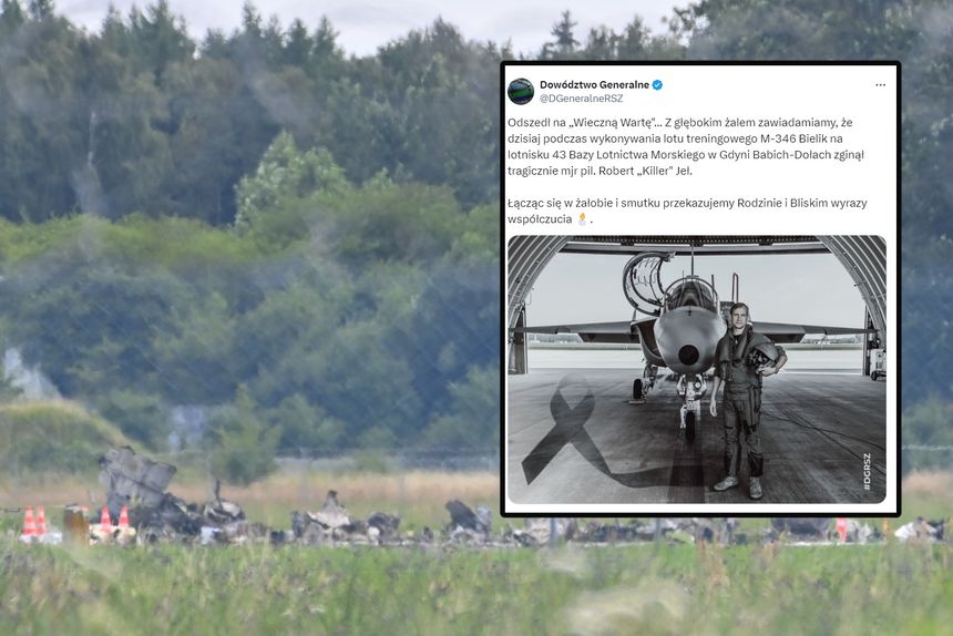 Wypadek na lotnisku w Gdyni