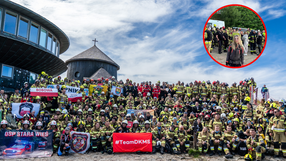 Strażacy na Śnieżce