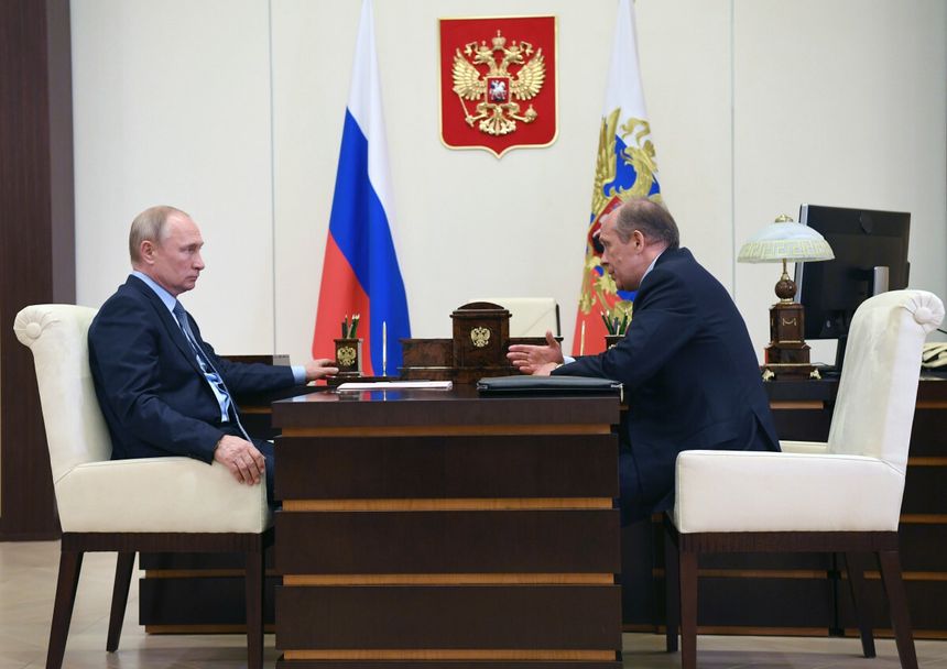 Narada Putina z szefem FSB Bortnikowem