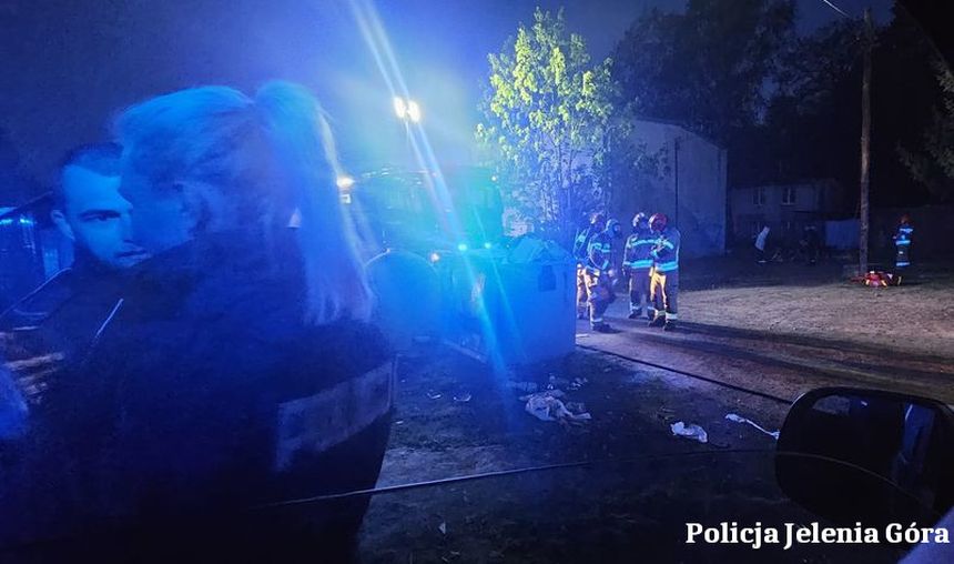 Pożar w Jeleniej Górze