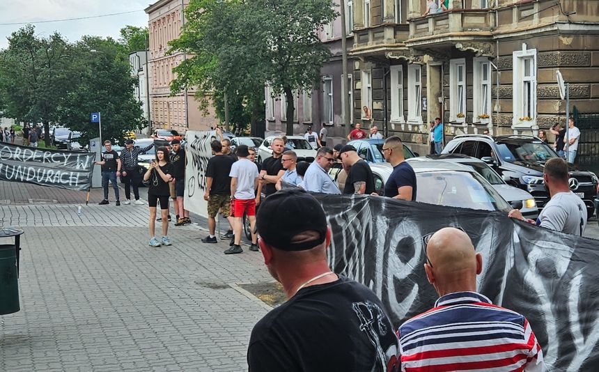 Protest pod Komisariatem