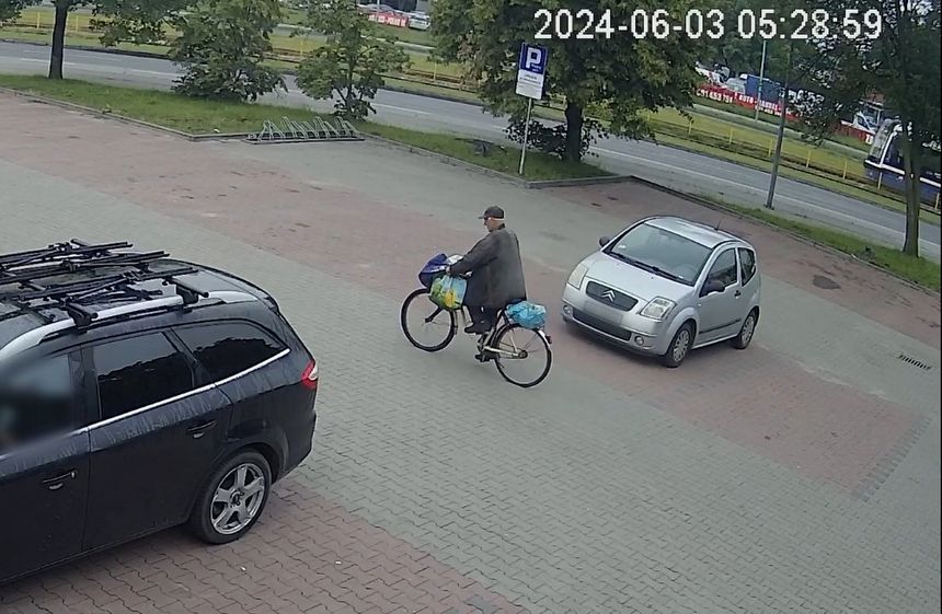 Mężczyzna na rowerze