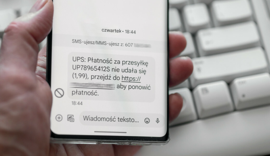 Wiadomość od oszusta