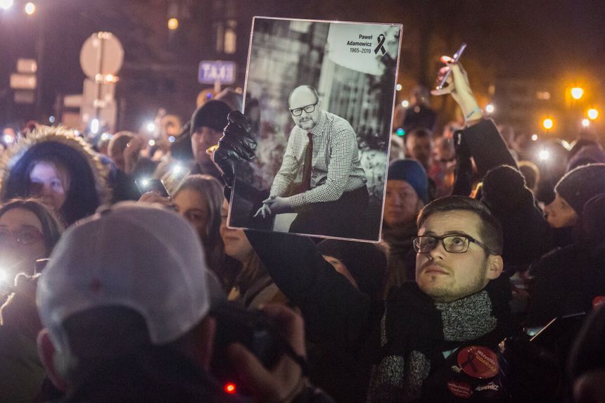 Światełko dla Pawła Adamowicza, Gdańsk 2019 r.