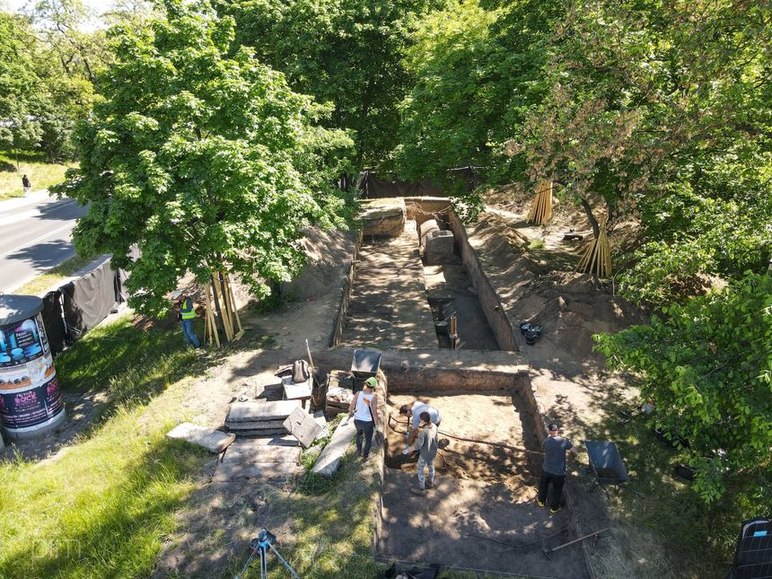 Prace archeologiczne w parku im. Karola Marcinkowskiego