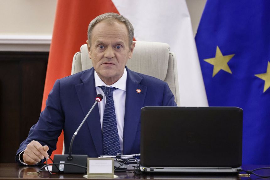 Donald Tusk na posiedzeniu rządu