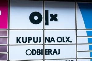 informacja OLX na paczkomacie