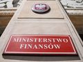 tabliczka Ministerstwa Finansów