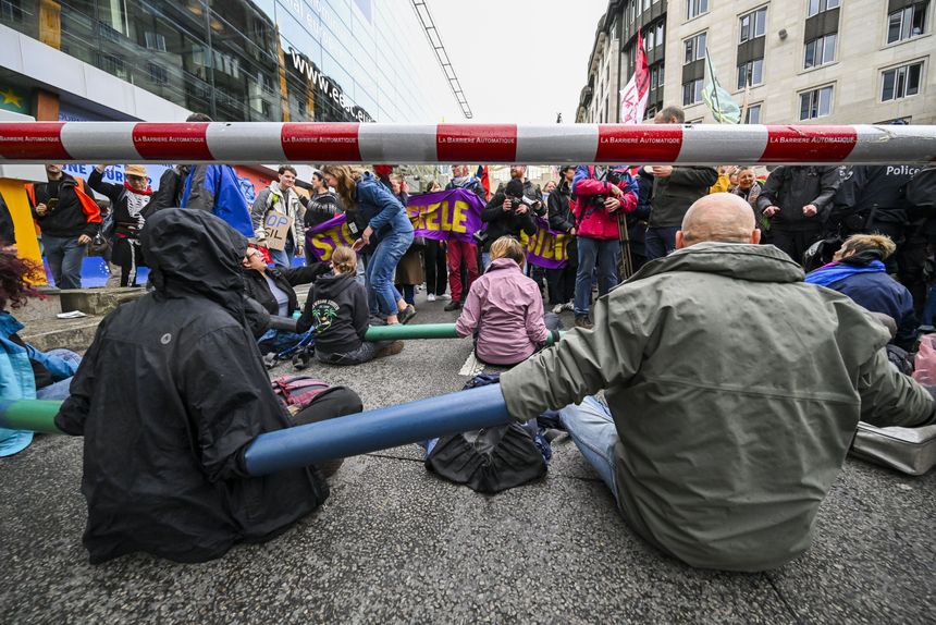protest bruksela