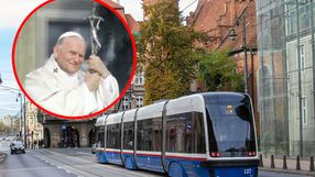 Jan Paweł II i tramwaj w Bydgoszczy