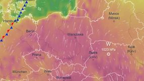 Mapa temperatury w Europie