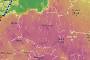 Mapa temperatury w Europie
