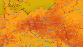 Mapa pogodowa Polski