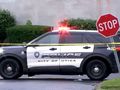 Radiowóz policji w mieście Utica