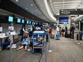 pasażerowie na lotnisku w San Francisco podczas awarii systemów Microsoft