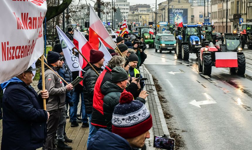 Protest rolników 9 lutego w Bydgoszczy