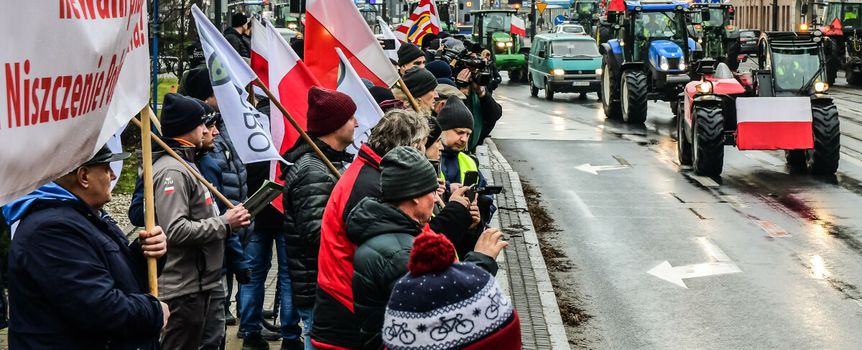 Protest rolników 9 lutego w Bydgoszczy