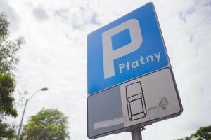 Znak parking płatny