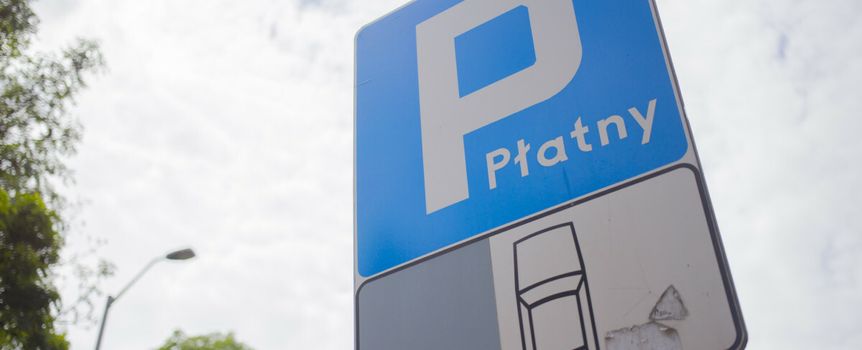 Znak parking płatny