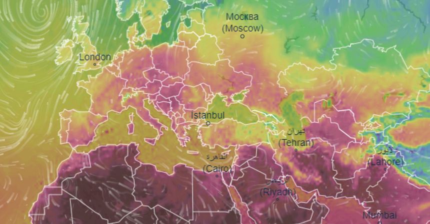 Mapa temperatury