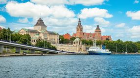 Szczecin - Widok na Wały Chrobrego