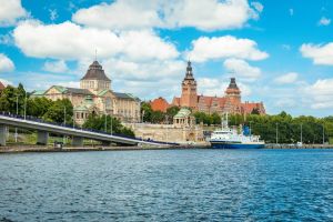 Szczecin - Widok na Wały Chrobrego