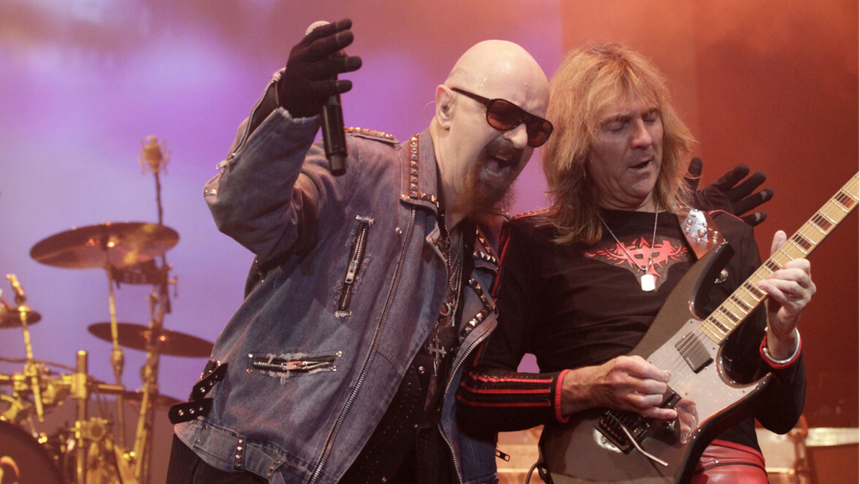  Rob Halford i Richie Faulkner z Judas Priest 