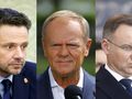 Rafał Trzaskowski, Donald Tusk, Andrzej Duda