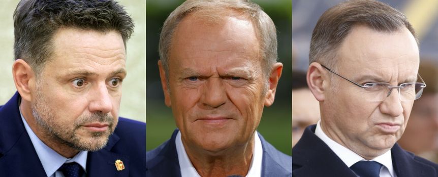 Rafał Trzaskowski, Donald Tusk, Andrzej Duda