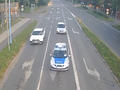 Policjanci pilotowali samochód