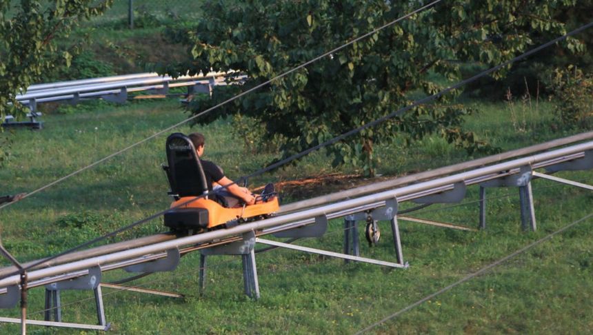 Kolejka grawitacyjna na Górce Szczęśliwickiej