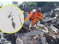 Służby na miejscu katastrofy