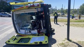 Wypadek karetki w Bydgoszczy