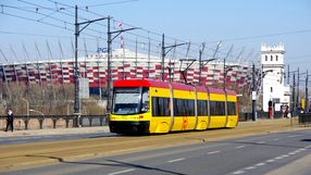 Stadion Narodowy, widok z mostu Poniatowskiego