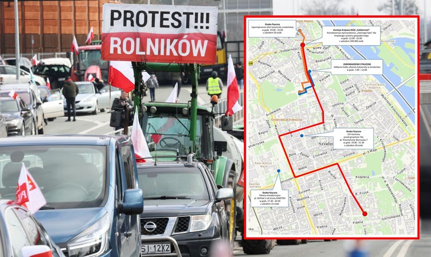Protest rolników w Warszawie
