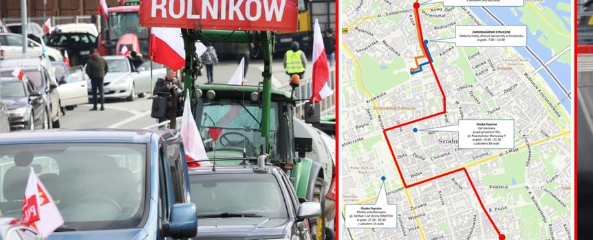 Protest rolników w Warszawie