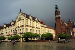 DESZCZ WE WROCŁAWIU
