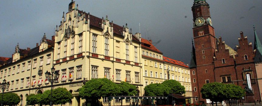 DESZCZ WE WROCŁAWIU